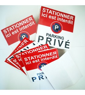 sticker stationnement interdit parking privé par 10