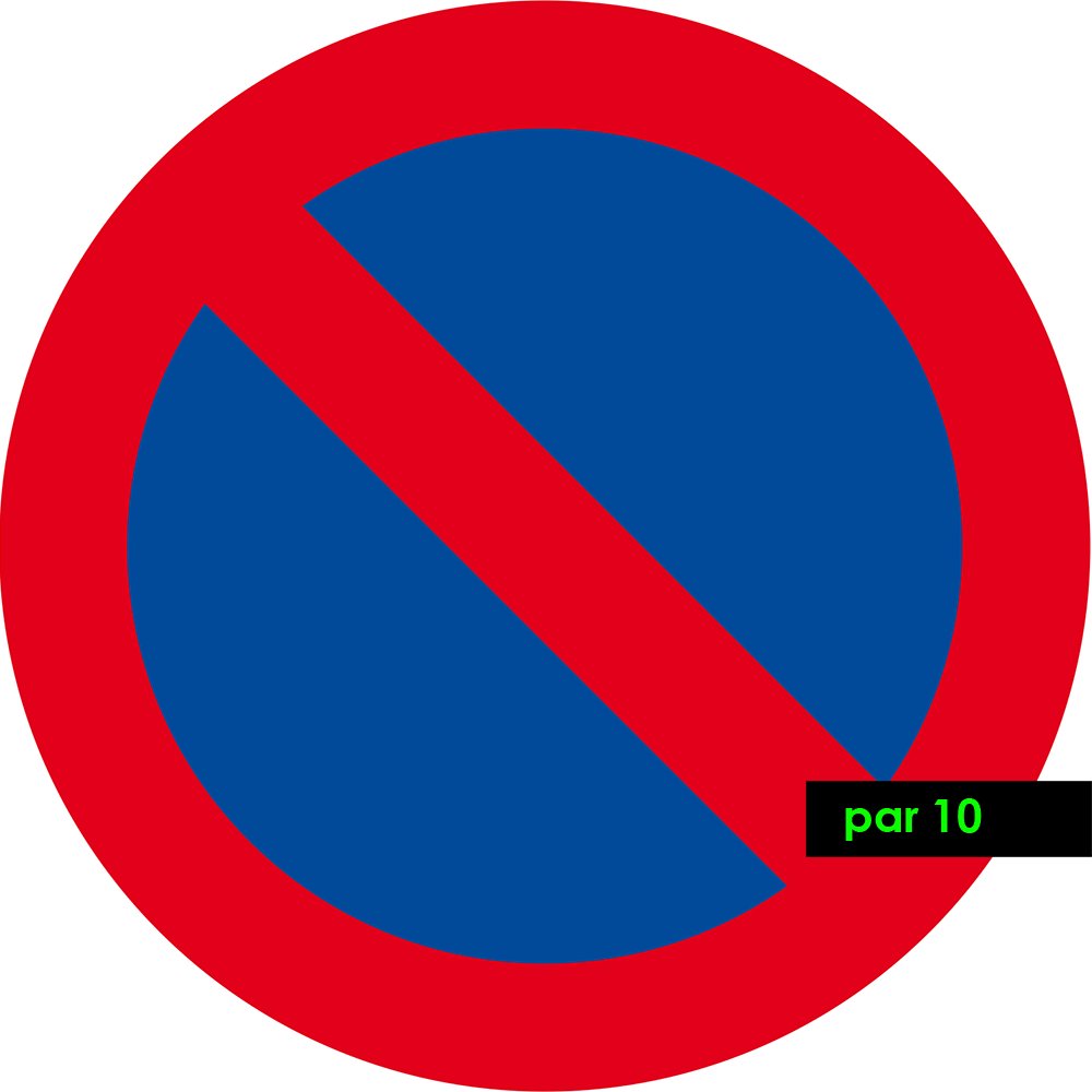 stickers de stationnement interdit