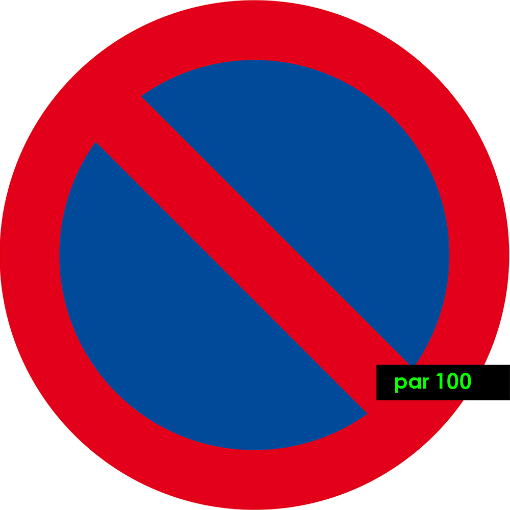 adhesifs pour stationnement interdit