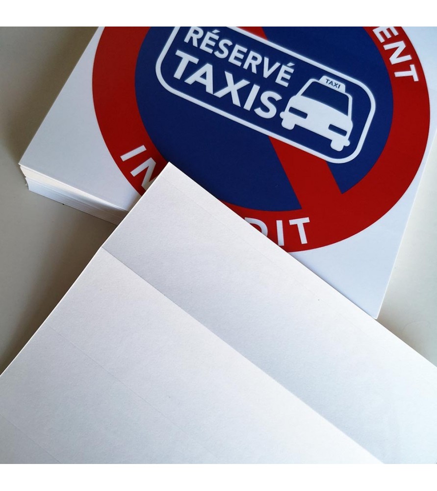 stickers stationnement interdit car place réservée aux taxis