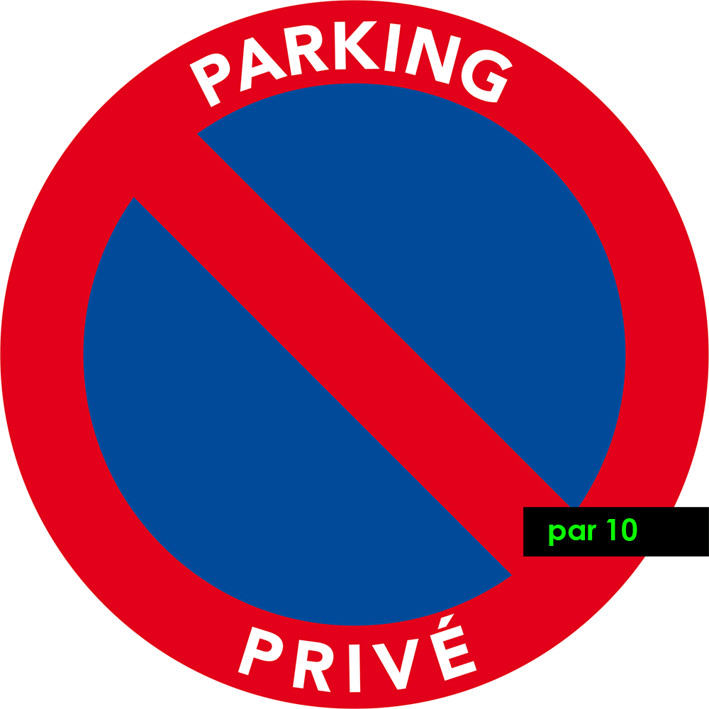 autocollants parking privé