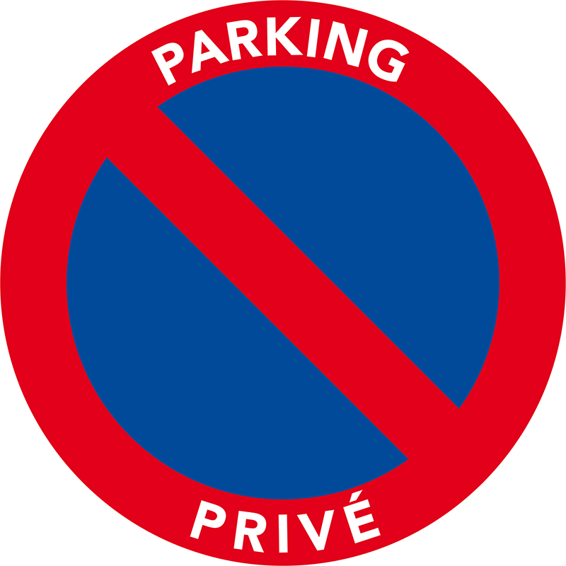 il est interdit de se garer sur un parking privé